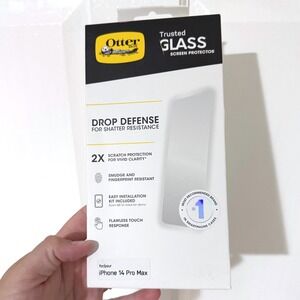 OtterBox Trusted Glass Screen Protector for iPhone 14 Pro Max Clear 77-90181